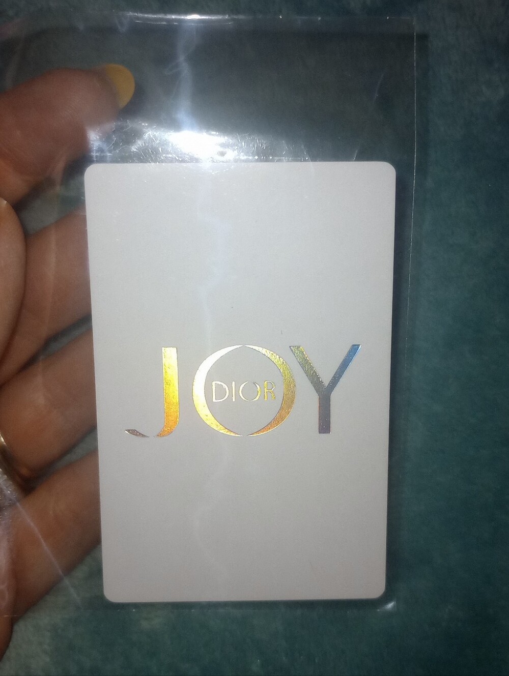 Dior JOY Holographic 5 Of Clubs Playing Card